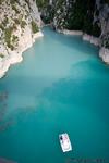 The Verdon river opens out to the Lake.