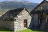 The typical stonehouses in the Ticino.